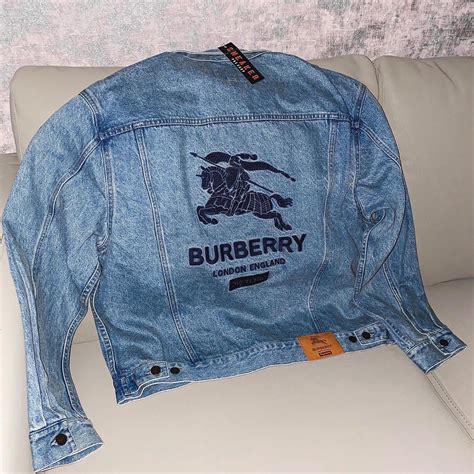 burberry half denim jacket|Burberry denim jacket men's.